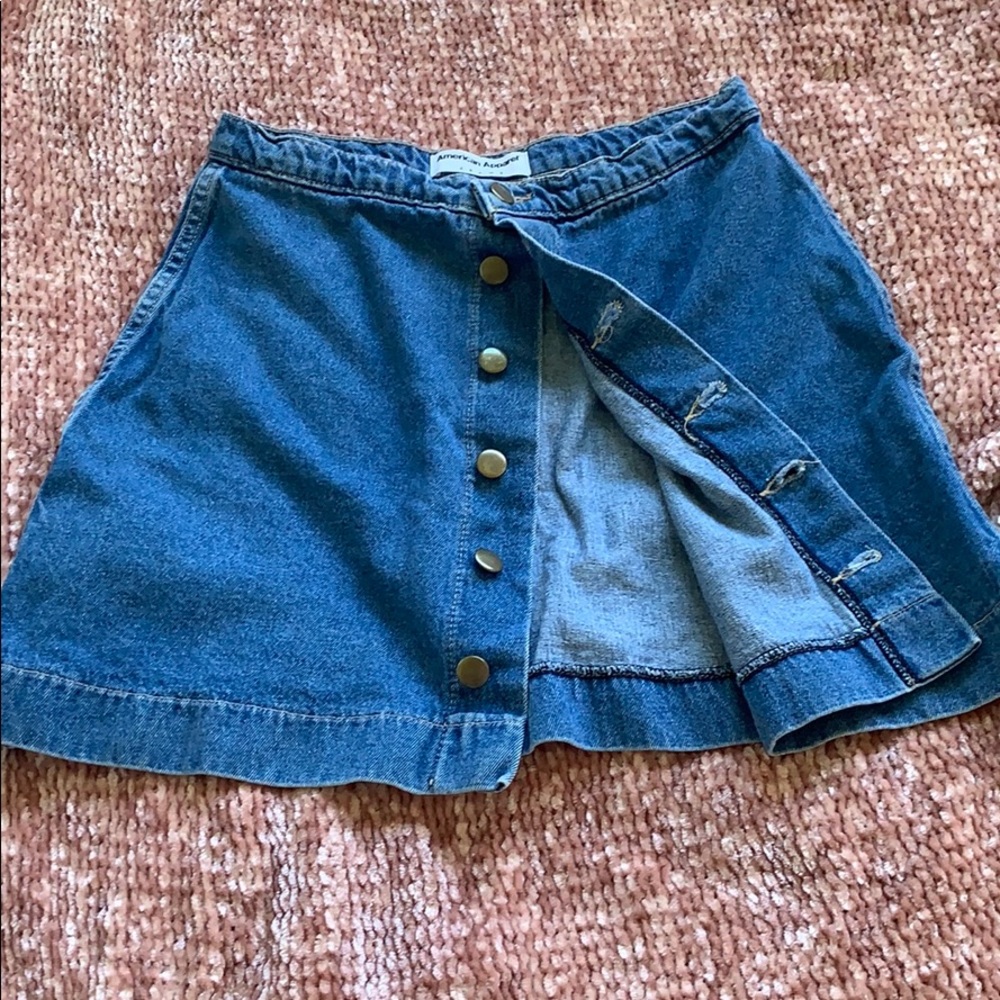 A line AA Jean skirt